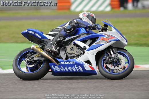 2008-05-11 Monza 2898 Suzuki GSX R European Cup - Lucas De Carolis